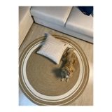 MaVaux Modern, Hasır, Jüt Desenli, Naturel, Jüt Dekoratif, Kilim, Salon,mutfak Halısı Hediyelik, Ev Eşyası Hasır 100 x 100