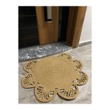 MaVaux Seul Serisi Jüt, Desenli Kapı Önü, Paspas, Banyo Paspası, Balkon Paspası/Hediyelik, Ev Eşyası Hasır 100 x 110