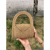 MaVaux Soft Mini Jüt Hasır Portföy Clutch El Çantası Yazın Modası Hafif ve Tasarım