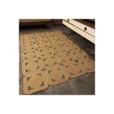 MaVaux Solena Jüt Hasır Dikdörtgen Şık Kilim Halı Paspas Yolluk Evinizi Şımartın Tarzınızı Yansıtın hasır 90 x 90