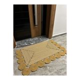 MaVaux Venedik Serisi Jüt, Desenli Kapı Önü, Paspası, Banyo Paspası, Balkon Paspası/Hediyelik, Ev Eşyası. KırçıllıJüt 80 x 150