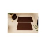 MaVaux VNDK Jüt, Hasır, Banyo Paspas Takımı, Banyo Sepet Takımı, Paspas Takımı Klozet Takımı Bath Set Kahverengi 50 x 80