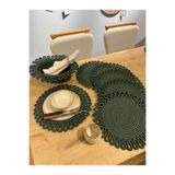 Mavaux Yeşil Galaxy Modern Jüt Supla Ve Ekmeklik 7'Li Set