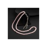 Mavera Doğaltaş Pembe Kuvars (Gül Kuvars) Doğal Taş Tesbih 99luk – 6mm