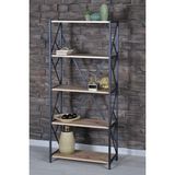 Mavera Home Metal Kitaplık Ceviz