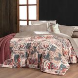 Mavera King Size (Battal Boy) %100 Pamuk Flanel (Pazen) Nevresim Takımı Kahve - Kahverengi - 240 x 220 cm