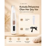 Mavera Plus Pati ve Hassas Bölgeler Için USB Şarjlı Traş Makinesi -Eldiven ve Tarak Hediye