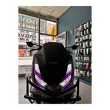 Mavera Stickers PCX İçin Gündüz Far Filmi Mor (2021-2024) Sticker Etiket