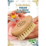 Ma'Vessa % 100 Doğal & Vegan Tırnak Bakım Fırçası (SAKLAMA KESESİ HEDİYELİ)