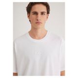 Mavi 0610100-620 Mavi Logo Baskılı Beyaz Erkek T-shirt