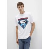 Mavi 0612917-620 Superman Baskılı Beyaz Tişört