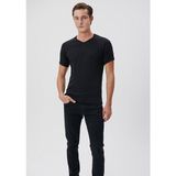 Mavi 061313-902 V Yaka Siyah Basic Erkek Tişört