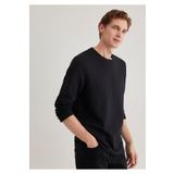 Mavi 064622-21842 Uzun Kollu Siyah Basic Erkek T-shirt