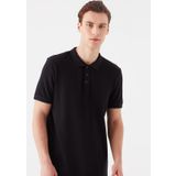 Mavi 064946-21842 Düz Siyah Erkek Polo T-Shirt