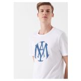 Mavi 065109-620 Logo Baskılı Beyaz Erkek T-Shirt