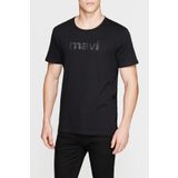 Mavi 065199-900 Logo Baskılı Siyah Erkek T-shirt