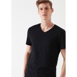 Mavi 065586-900 Siyah V Yaka Erkek T-shirt