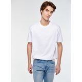 Mavi 066249-620 Bisiklet Yaka Düz Beyaz Erkek T-shirt