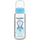 Mavi 125 ml Cam Biberon, Sağlıklı ve Güvenli, Bpa ve Ağır Metal Içermeyen - Ahşap - Ceviz