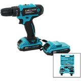 Mavi 1250 Rpm Bn-5 F-136 Cordless Drıll Full ŞARJLI=24V=5.0AH - 2 Batarya Matkap Seti Çantalı (5705)