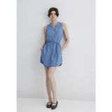Mavi 130317-89756 Suzy Gold Klasik Açık Mavi Jean Elbise