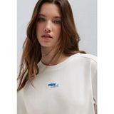 Mavi 1614091-70057 Ekru Kadın T-shirt