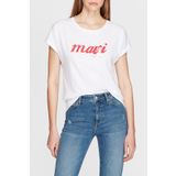 Mavi 166422-23248 Logo Baskılı Beyaz Kadın T-shirt