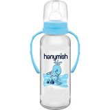 Mavi 240 ml Pp Kulplu Biberon, Sağlıklı ve Güvenli Bebek Beslenme Aleti - Ahşap - Ceviz