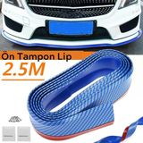 Mavi 2,5 Metre Araba Oto Ön Tampon Koruyucu Kauçuk Pratik Tampon Şerit Bant Döşeme Kiti (5224)