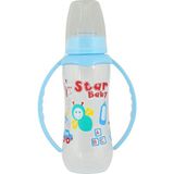 Mavi 250 ml Kulplu Biberon, Rahat Kullanım ve Şık Tasarım - Ahşap - Ceviz