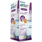 Mavi 260 ml Çift Doğal Pp Bebek Biberonu, Güvenle Kullanılır - Ahşap - Ceviz
