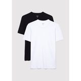 Mavi 2li Bisiklet Yaka Erkek Basic Tişört 0611286-620 - XS - Beyaz