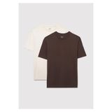 Mavi 2li Bol Kesim Erkek Basic Tişört Loose Fit / Bol Rahat Kesim 0612317-70251