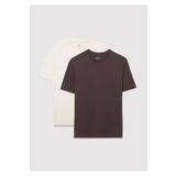 Mavi 2li Erkek Basic Tişört Loose Fit / Bol Rahat Kesim -70251 0612317