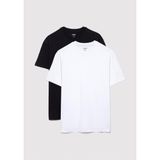Mavi 2li Erkek Basic Tişört Loose Fit/Bol Rahat Kesim 0612317-900 Siyah-900 L