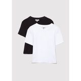 Mavi 2li Kadın Crop Basic Tişört 1613028-900 - Siyah - XS
