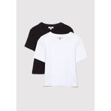 Mavi 2li Kadın Crop Basic Tişört 1613028-900 - Siyah