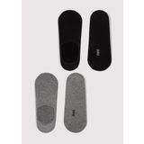 Mavi 2li Siyah Gri Babet Çorabı 092594-900 Siyah-900 One Size