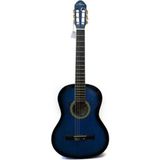 Mavi 3/4 Klasik Gitar Seti (Kılıf, Yedek Tel, Pena) - Seçenek 1 - Ahşap - Ceviz
