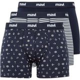 Mavi 3lü Baskılı Lacivert Boxer 0911505-70490 - XL
