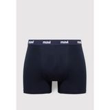 Mavi 3lü Baskılı Lacivert Boxer 0911505-70490