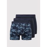 Mavi 3lü Baskılı Lacivert Boxer 0912226-70500 - XL