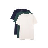 Mavi 3lü Bisiklet Yaka Erkek Basic Tişört Slim Fit/Dar Kesim 0611784-70490 Lacivert-70490 XXL