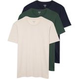 Mavi 3lü Bisiklet Yaka Erkek Basic Tişört Slim Fit/Dar Kesim 0611784-70490 Lacivert-70490 XXXL