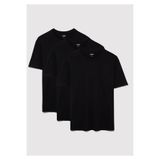 Mavi 3lü Bol Kesim Erkek Basic Tişört Loose Fit / Bol Rahat Kesim 0612315-900