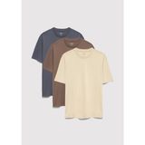 Mavi 3lü Erkek Basic Tişört 0612315-70325 - Renkli - 2XL