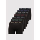 Mavi 7li Siyah Basic Boxer 0912287-900