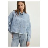 Mavi 90lar Açık Jean Gömlek Crop / Kısa Kesim 1210244-86442