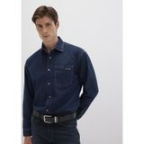 Mavi - Aidan Mavi Black Vintage Indigo Mavisi Jean Gömlek 0210588-90768 Koyu Mavi