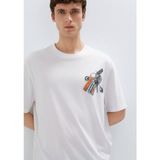 Mavi Anahtarlık Baskılı Beyaz Tişört 0613390-620 - 2XL